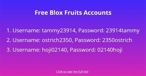 <b>Free</b> <b>accounts</b> to <b>blox</b> <b>fruits</b>. . Roblox blox fruits account free